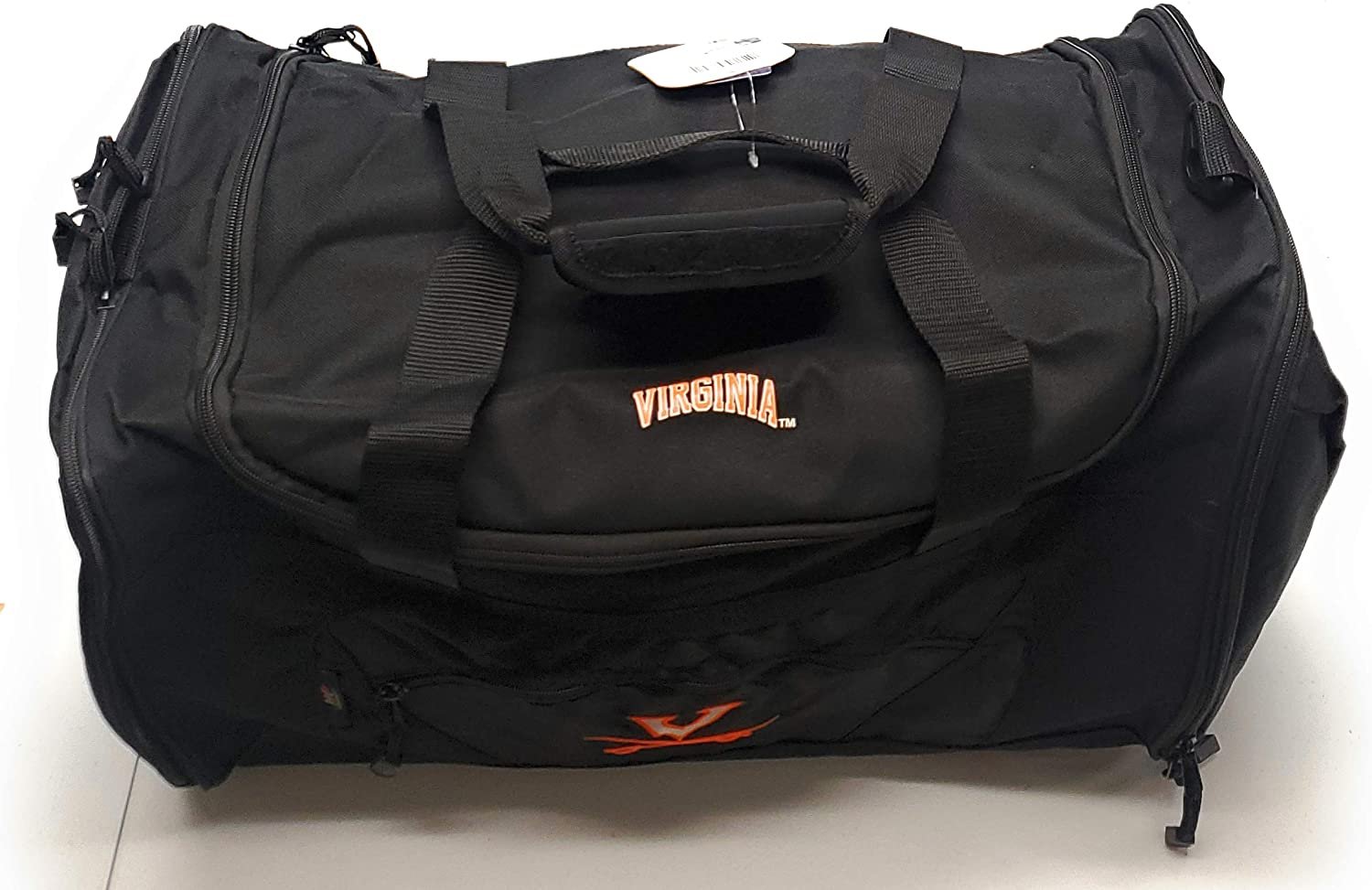 University of Virginia Cavaliers Premium Duffel Bag Roadblock Design 20 Inch, Embroidered Logo