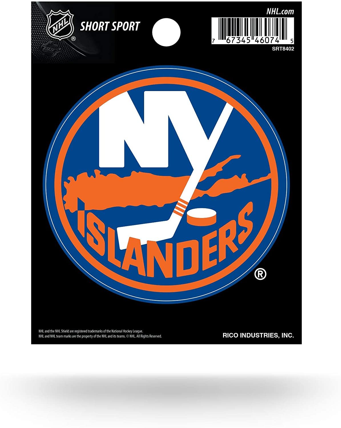 New York Islanders 3 Inch Decal Sticker Flat Vinyl Full Adhesive Backing