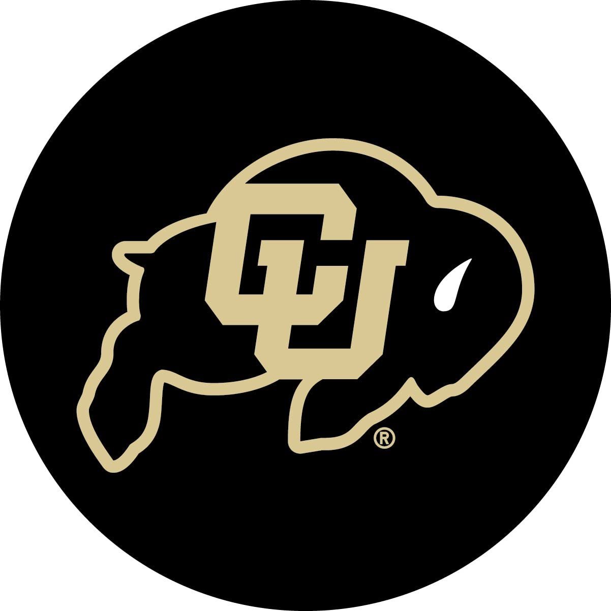 Colorado Buffaloes RR 4" Round Vinyl DECAL Auto Home Window Glass University of