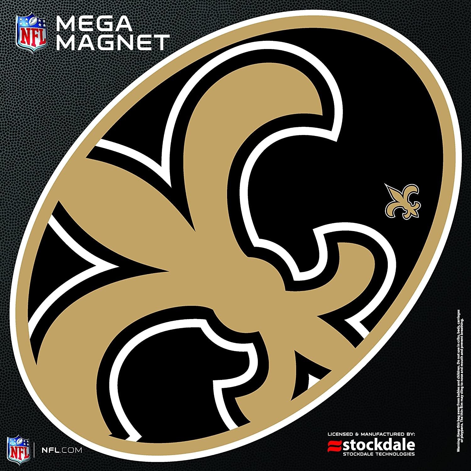 New Orleans Saints MEGA Style Logo 12" Magnet Heavy Duty Auto Home NFL Football