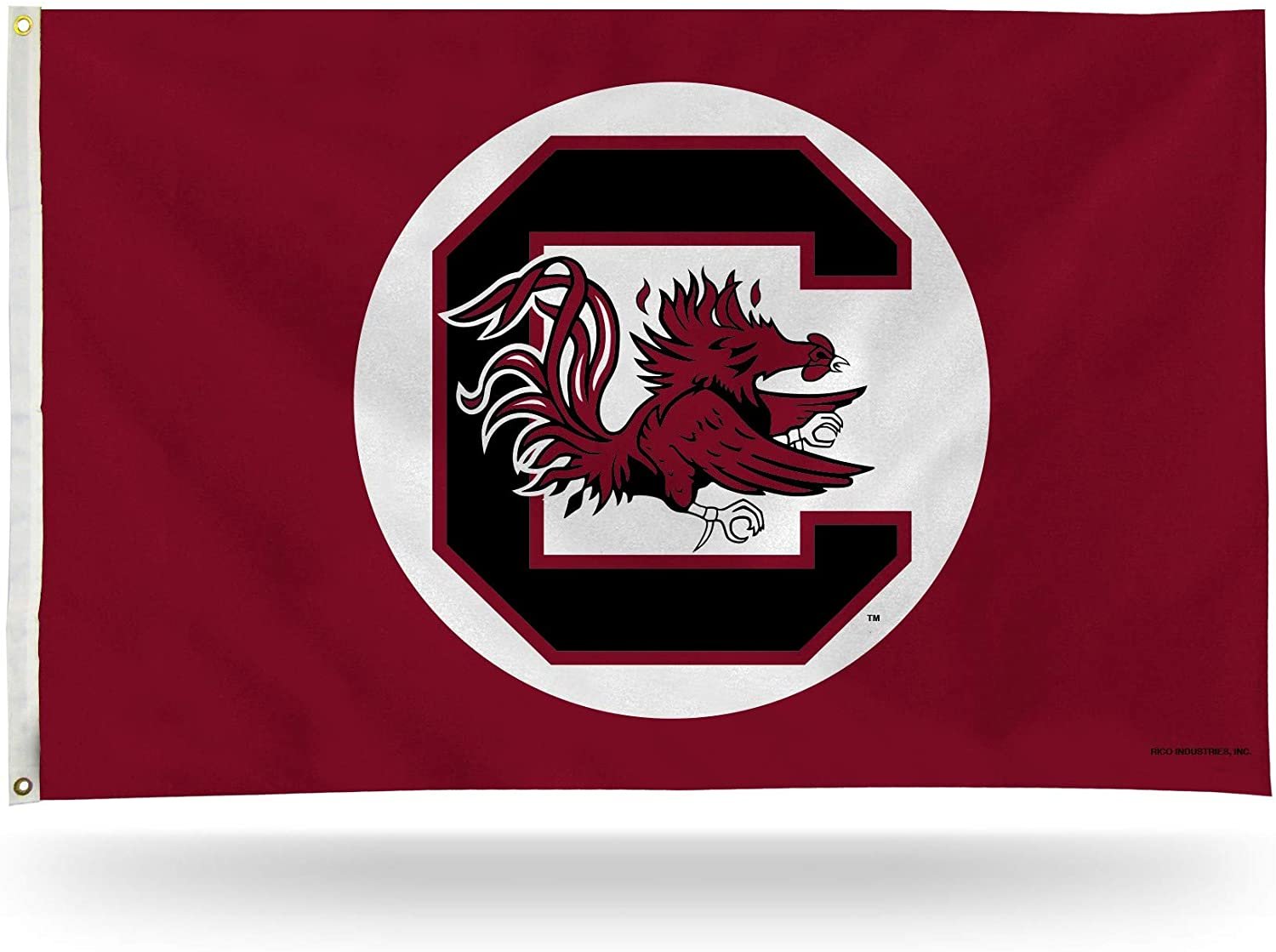 University of South Carolina Gamecocks Premium 3x5 Feet Flag Banner, Logo Design, Metal Grommets, Outdoor Use, Single Sided