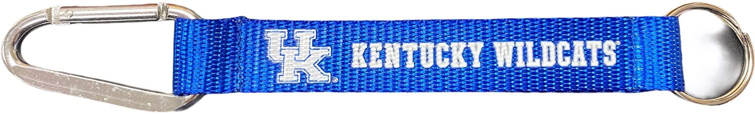 University of Kentucky Wildcats Carabiner Lanyard Keychain with Key Ring