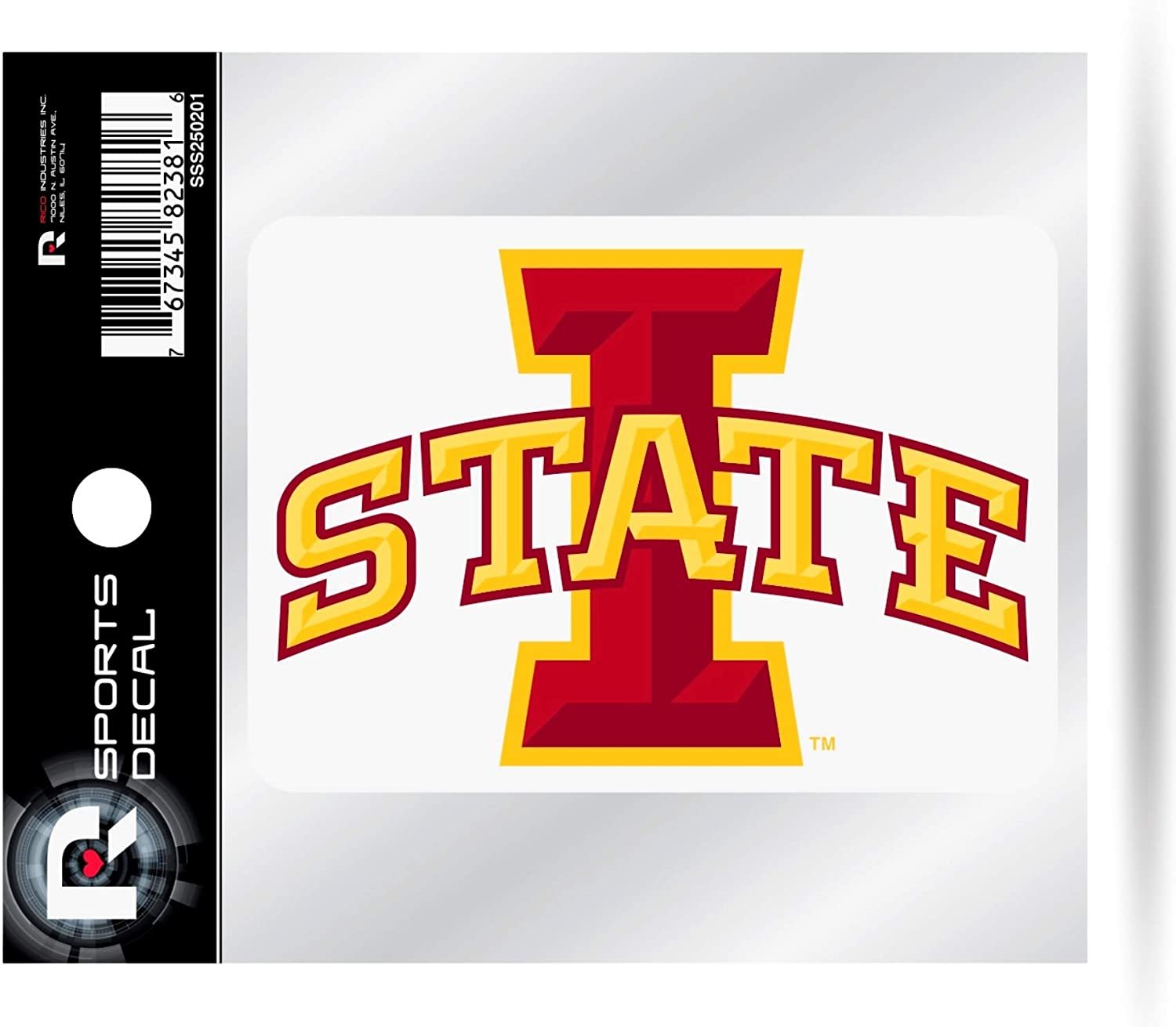 Iowa State Cyclones ISU Premium 4x4 Decal with Clear Backing Flat Vinyl Home Auto Sticker University of