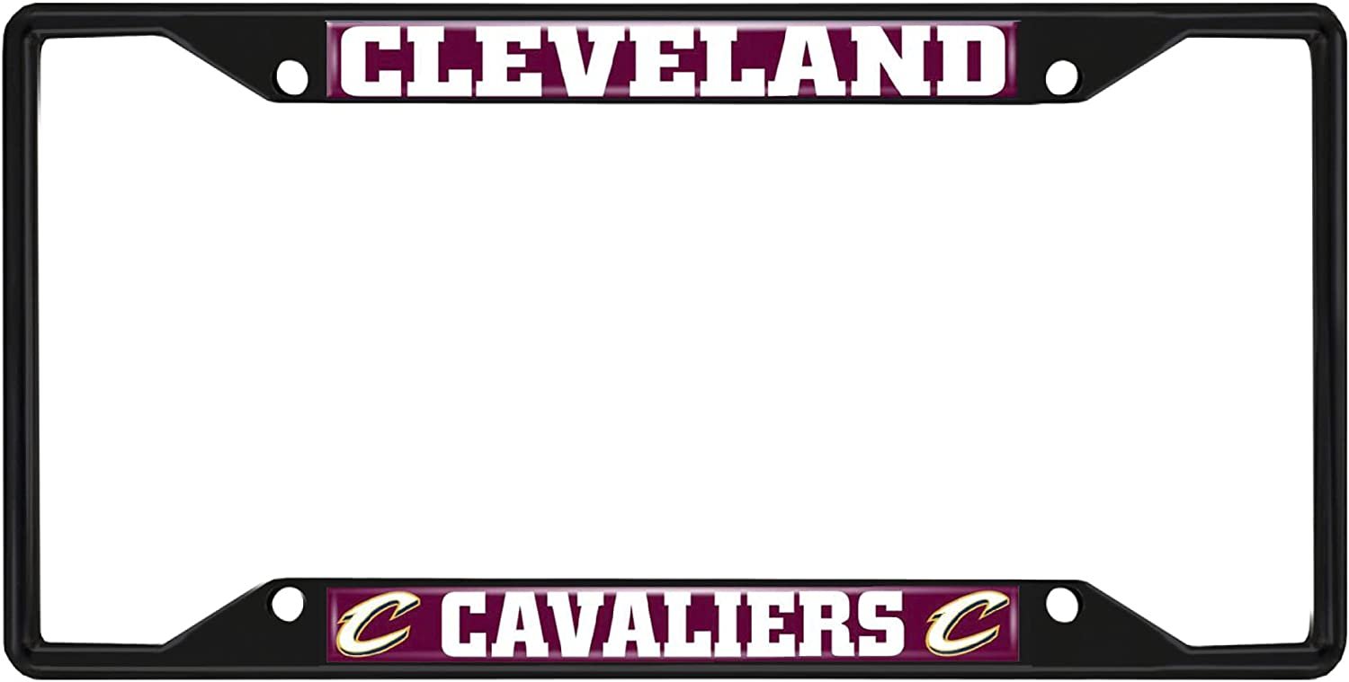 Cleveland Cavaliers Metal License Plate Frame Black Finish Tag Cover