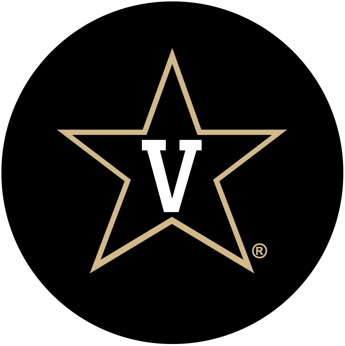 Vanderbilt University Commodores Sticker Decal, 4 Inch Round, Full Adhesive Backing