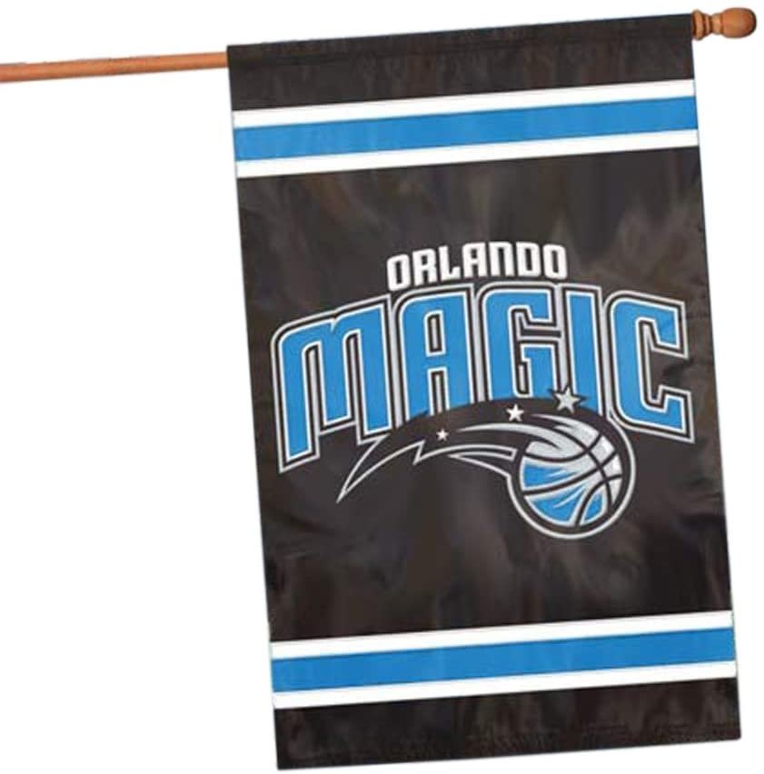Orlando Magic Banner Flag Premium Double Sided Embroidered Applique 28x44 Inch