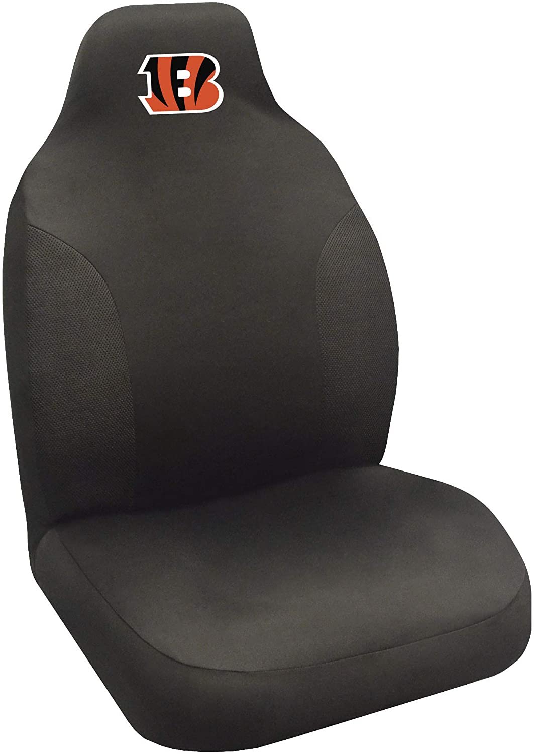 NFL Cincinnati Bengals Embroidered Seat Cover, Black, 20"x48"