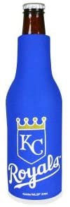 Kansas City Royals 16oz Drink Zipper Bottle Cooler Insulated Neoprene Beverage Holder, Logo Design