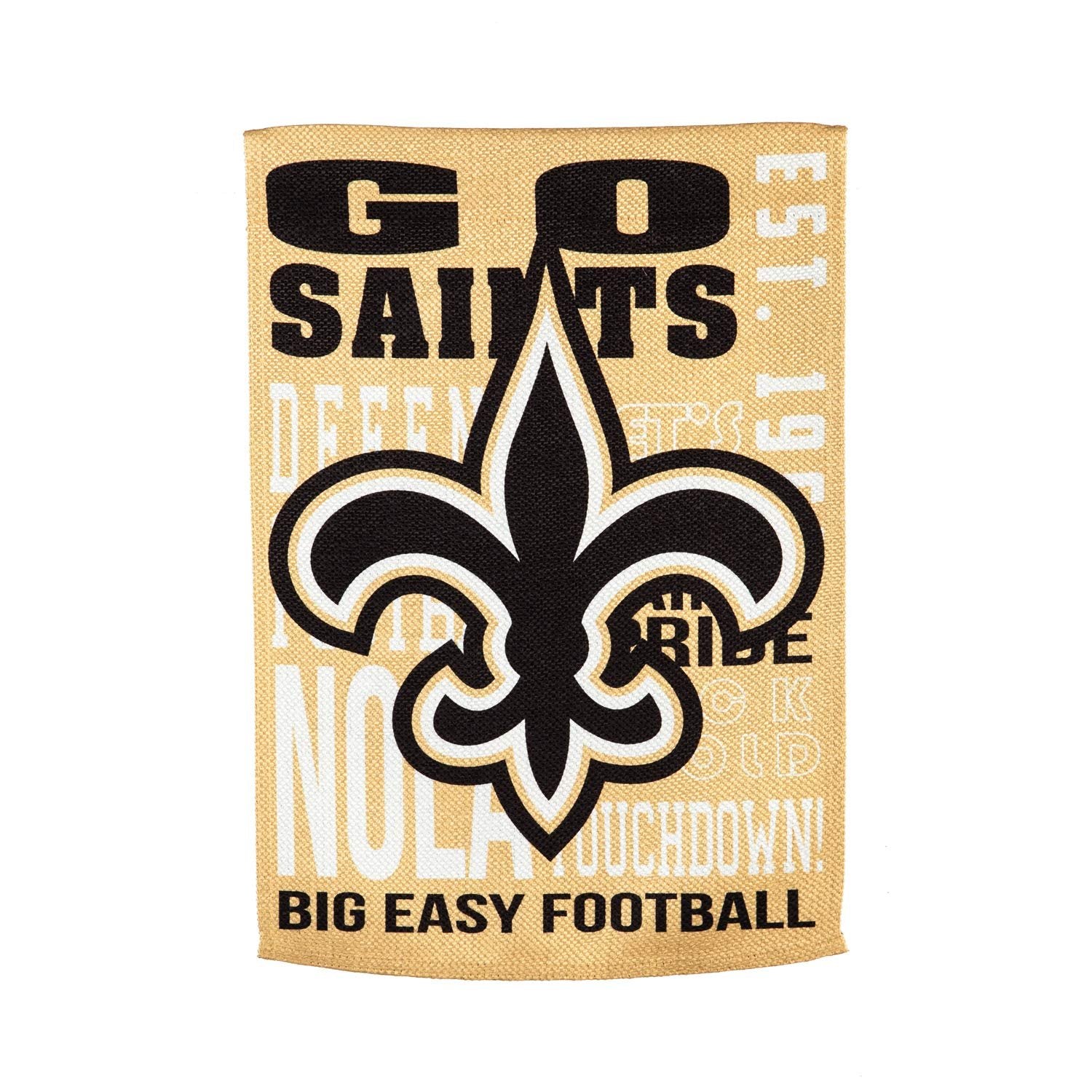 New Orleans Saints Premium Garden Flag Banner, Double Sided, Fan Rules, 13x18 Inch