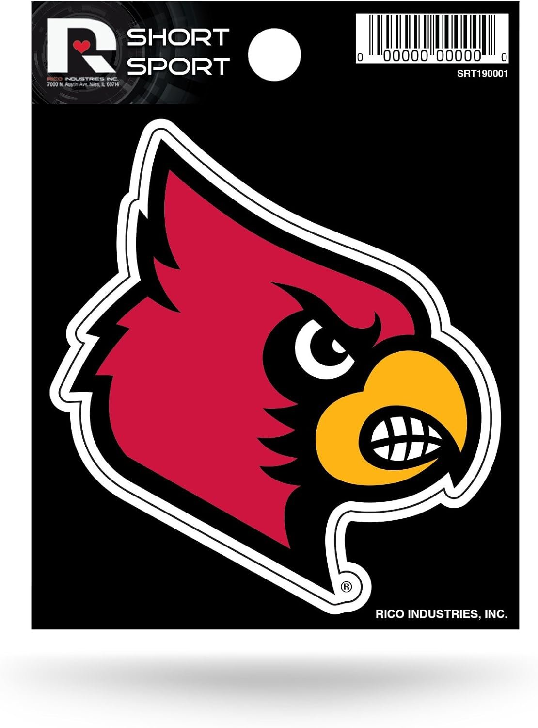 University of Louisville Cardinals 3 Inch Decal Sticker Die Cut Flat Vinyl Full Adhesive Backing
