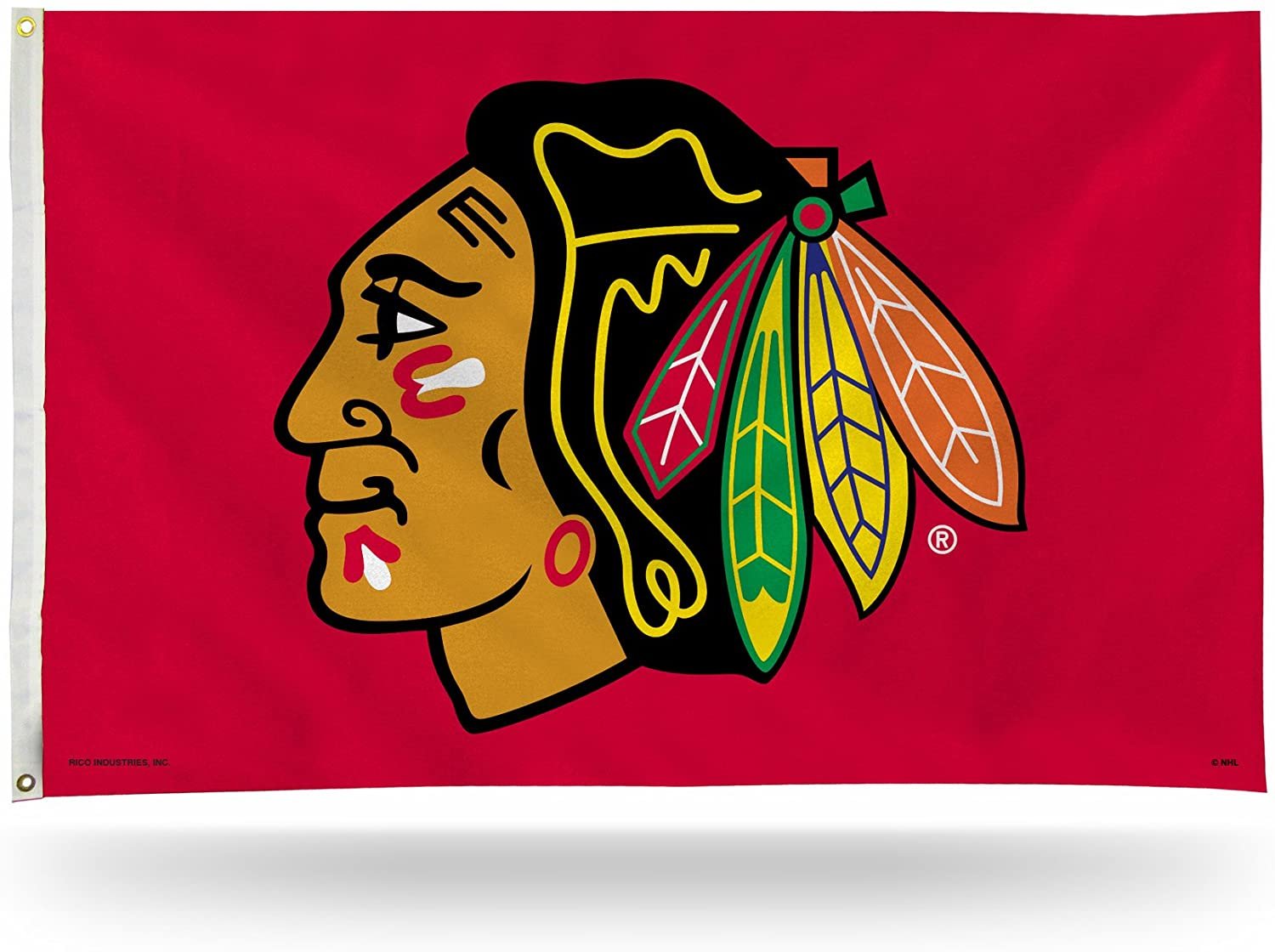 Chicago Blackhawks 3x5 Feet Premium Flag Banner with Metal Grommets Outdoor