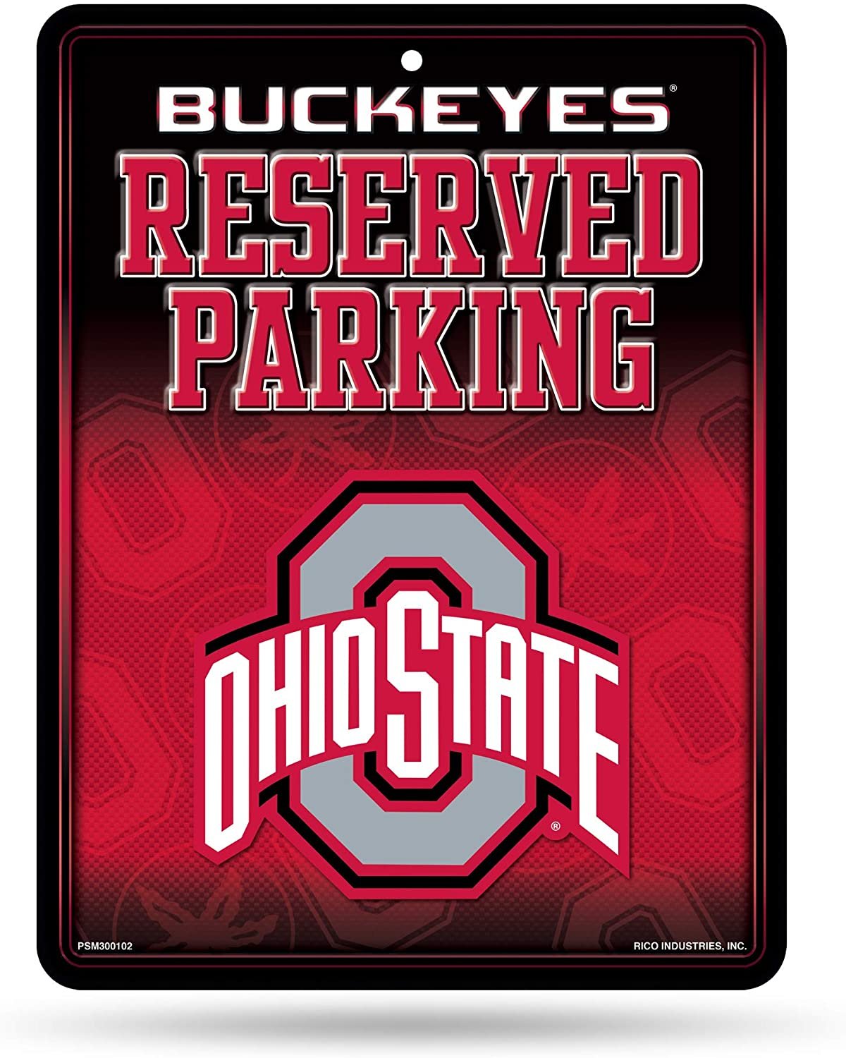 Ohio State Buckeyes Metal Parking Sign