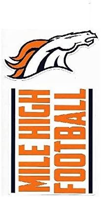 Denver Broncos Double Up Die Cut 2-Piece Sticker Sheet
