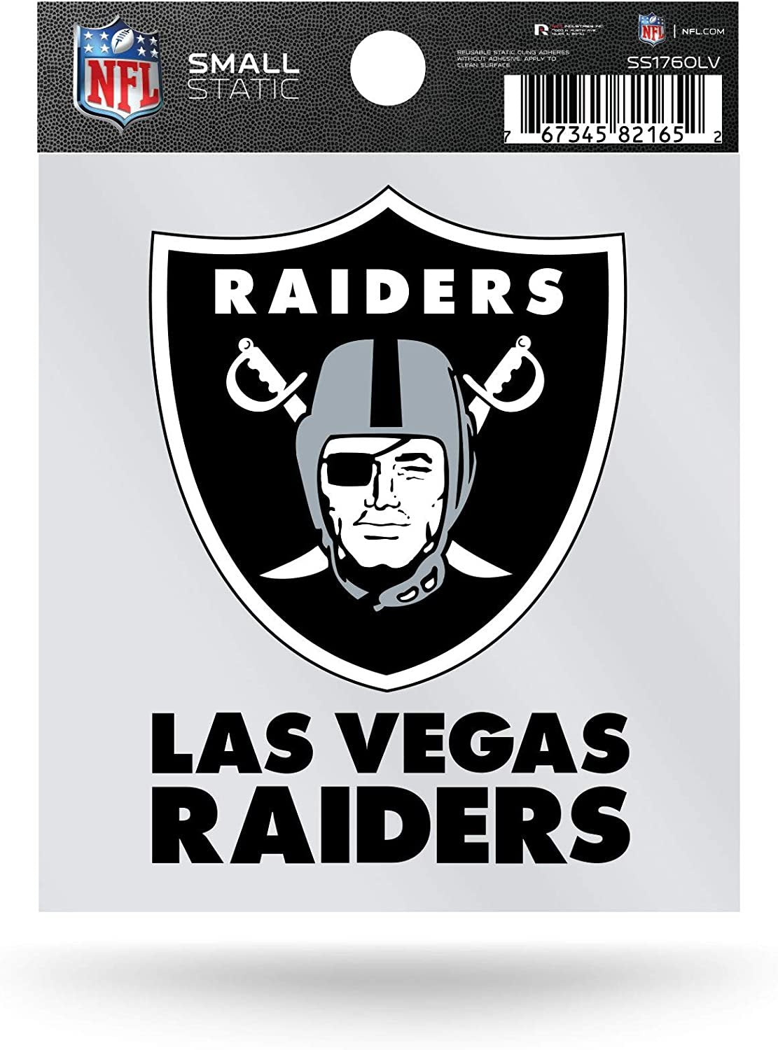 Las Vegas Raiders City Name 3.5" Static Cling Flat Decal Sticker Oakland Football