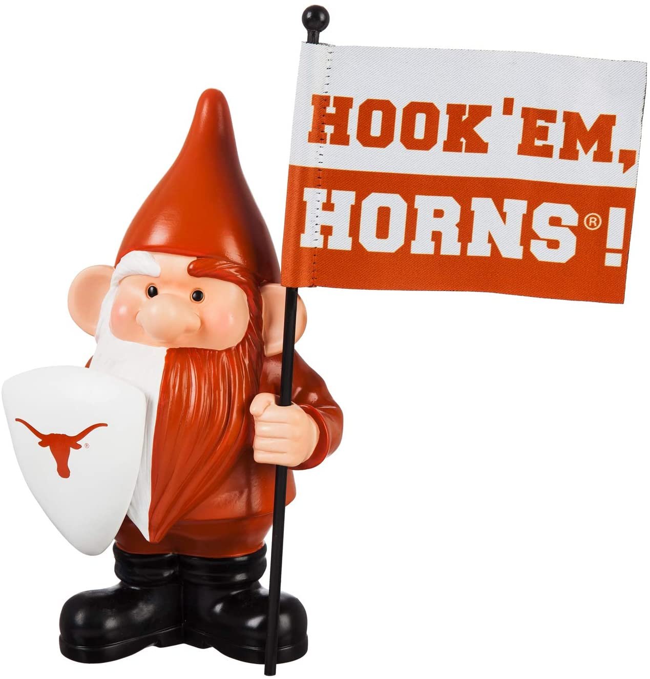 University of Texas Longhorns 10 Inch Outdoor Garden Gnome, Includes Team Flag