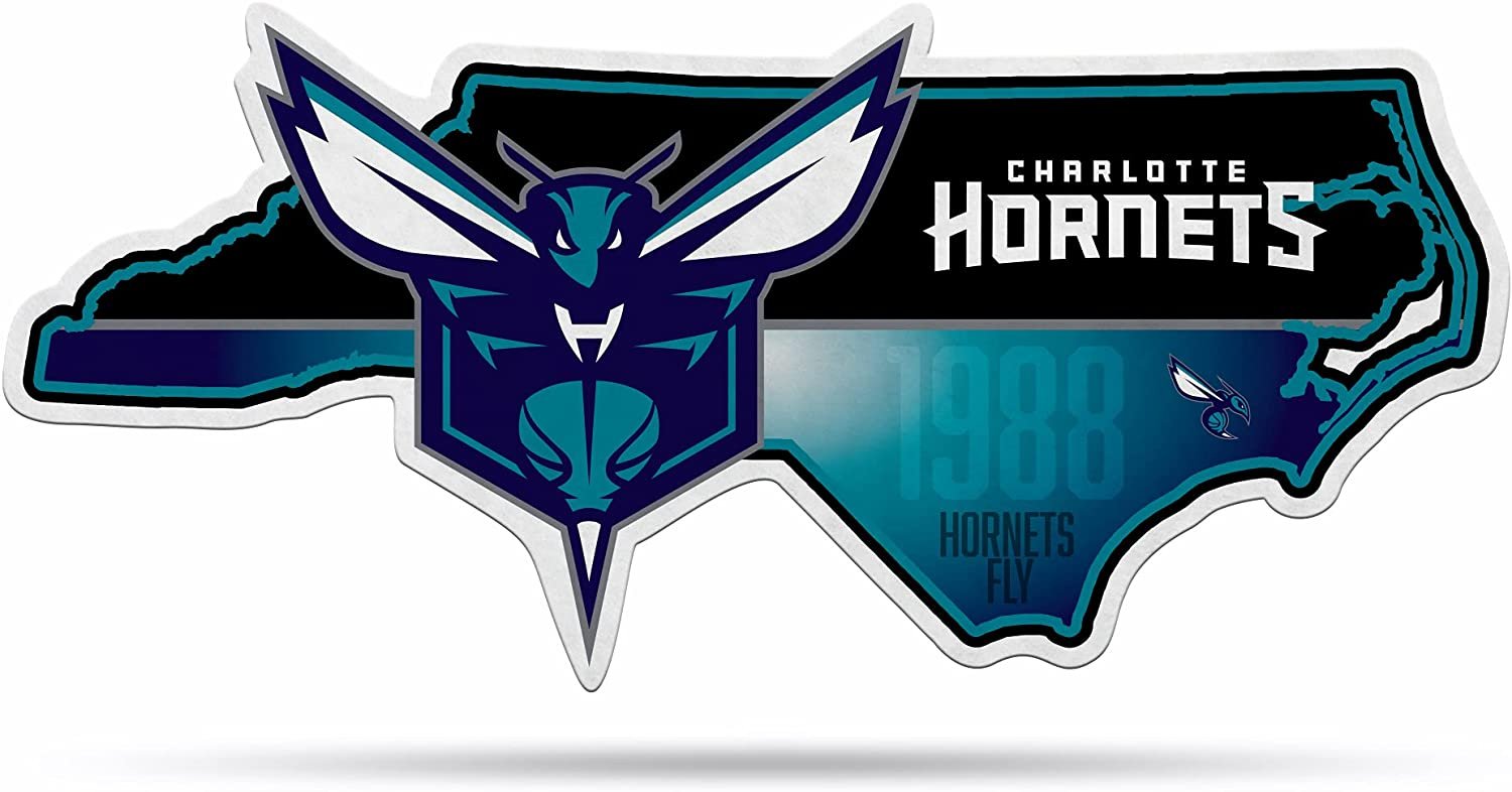 Charlotte Hornets 18" State Design Pennant Soft Felt