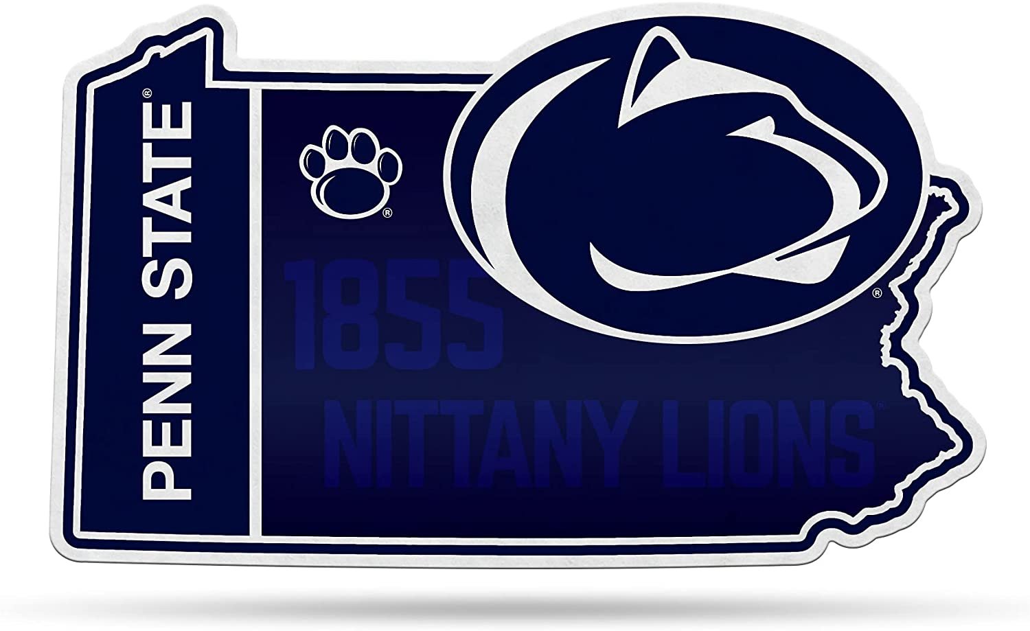 Penn State Nittany Lions Pennant State Shape 18 Inch Soft Felt University of