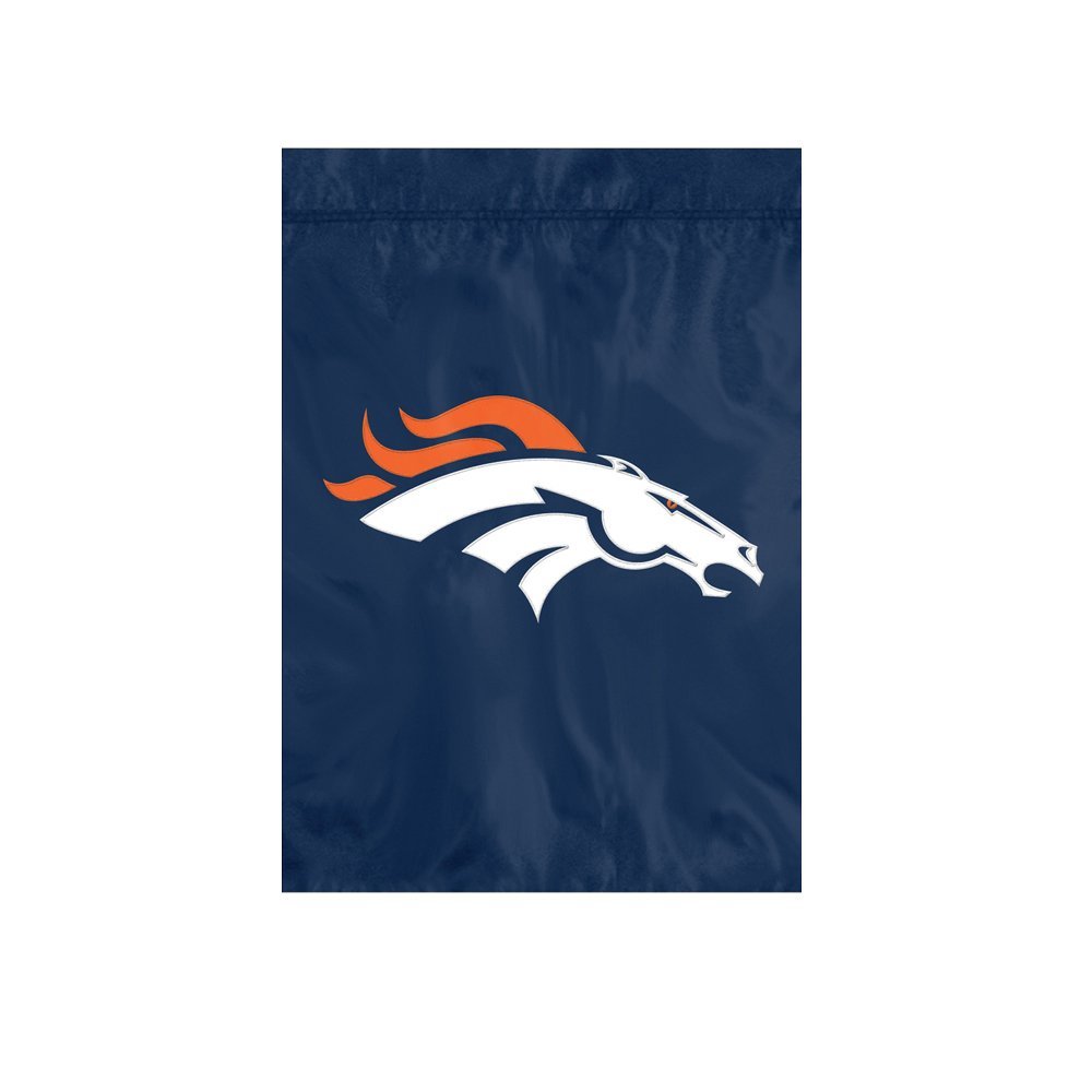 Denver Broncos Premium Garden Flag Banner Applique Embroidered 12.5x18 Inch