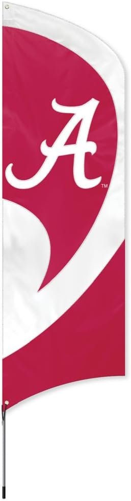 University of Alabama Crimson Tide Tailgating Flag Kit 8.5 x 2.5 feet with Pole