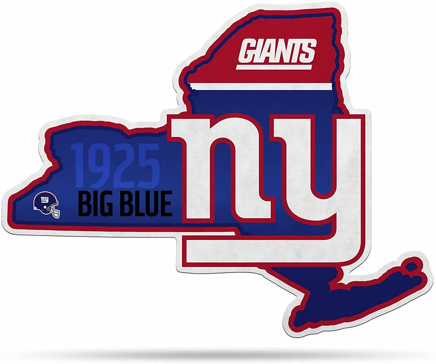 New York Giants Pennant State Shape 18 Inch Soft Felt
