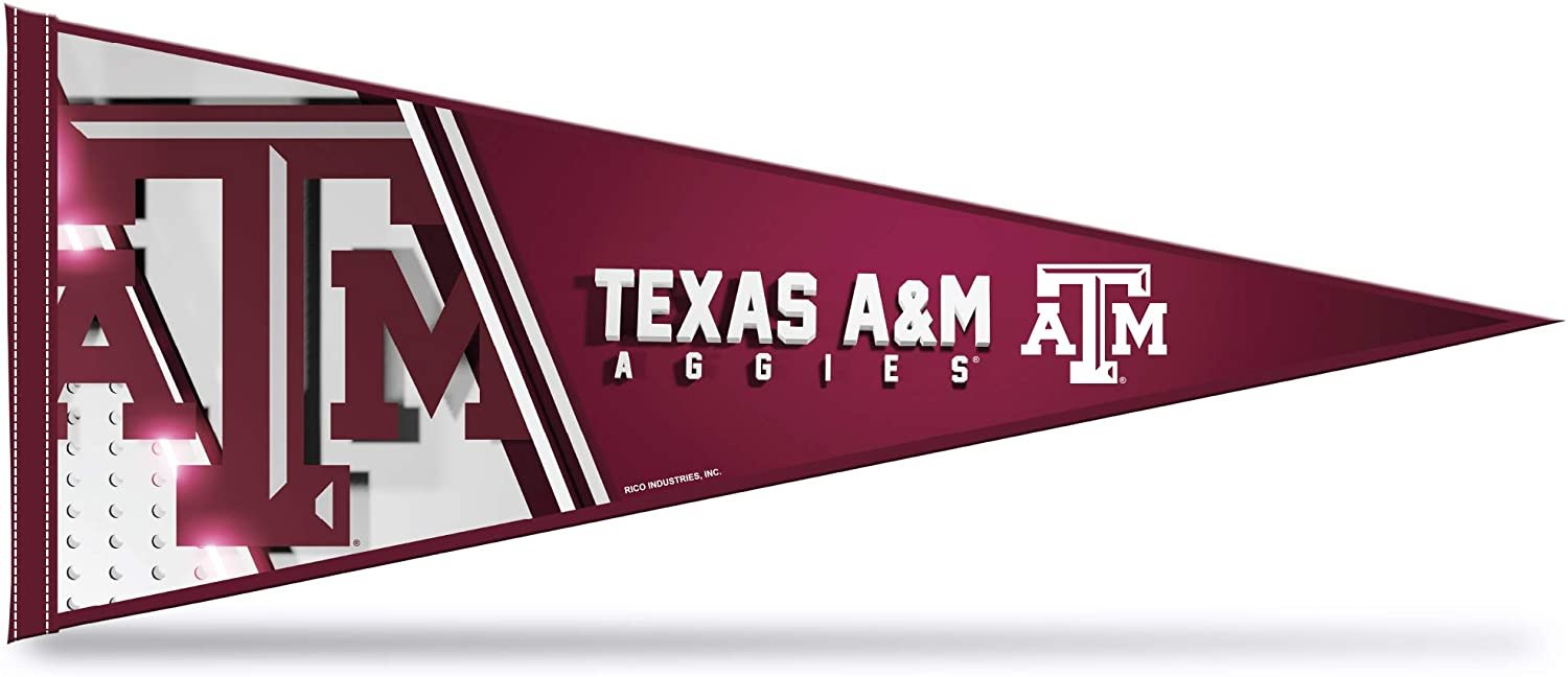 Texas A&M Aggies Pennant 12x30 Inch Soft Felt University of