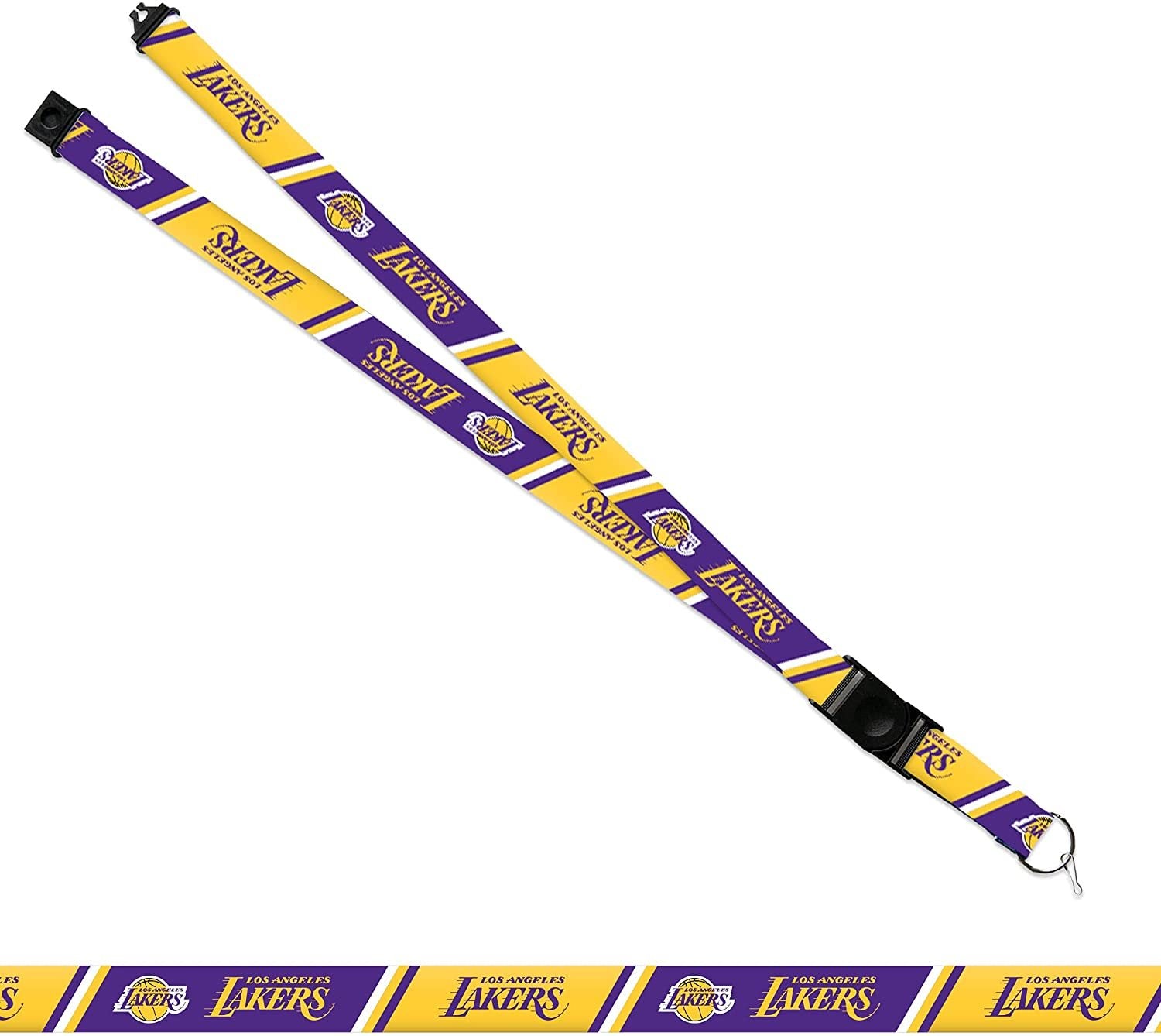 Los Angeles Lakers Lanyard Keychain Safety Breakaway Double Sided