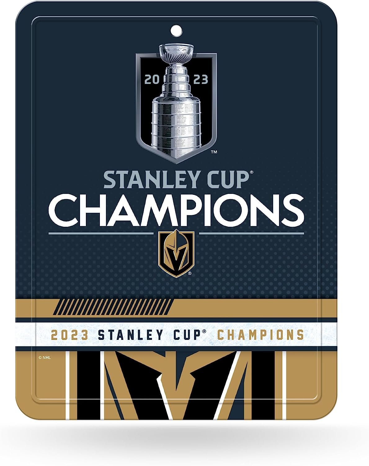 Vegas Golden Knights 2023 Stanley Cup Champions Premium 8.5x11 Inch Metal Parking Sign Home Office Wall Decor