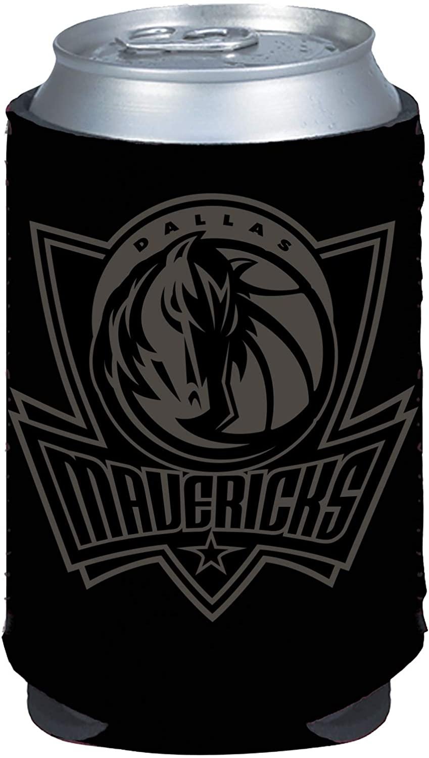 Dallas Mavericks 2-Pack Tonal Black Design 12oz CAN Neoprene Beverage Insulator Holder Cooler Basketball