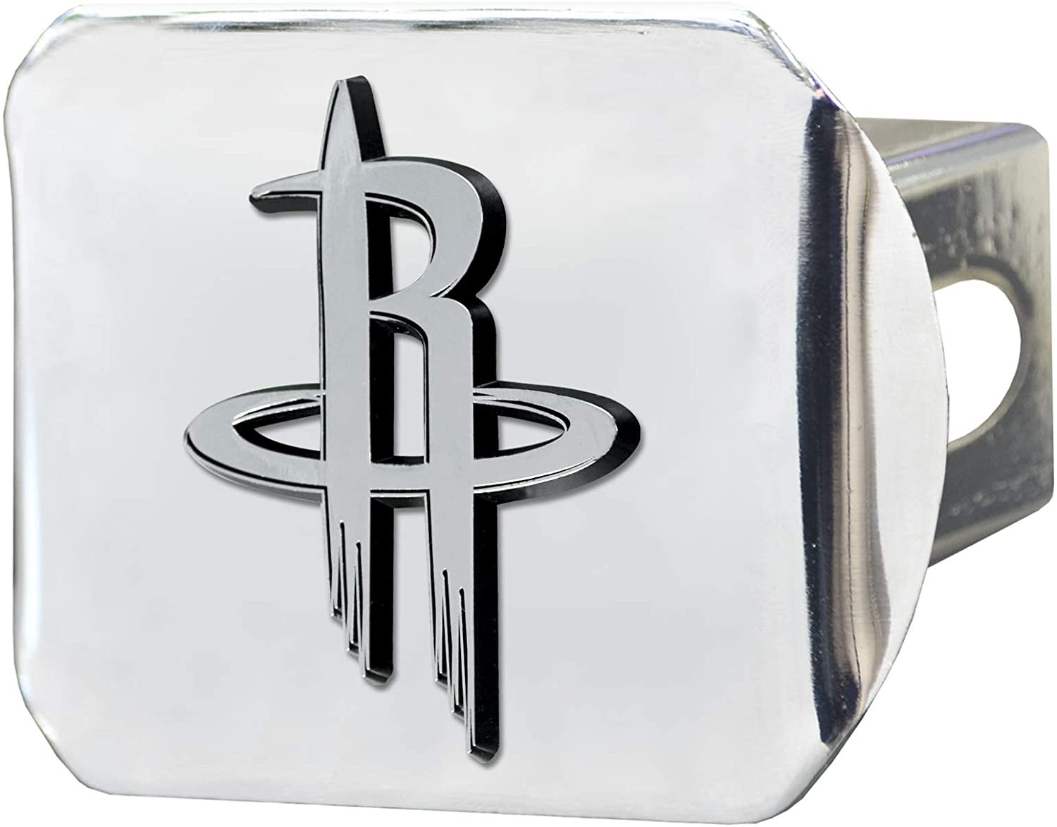 Houston Rockets Hitch Cover Solid Metal with Raised Chrome Metal Emblem 2" Square Type III