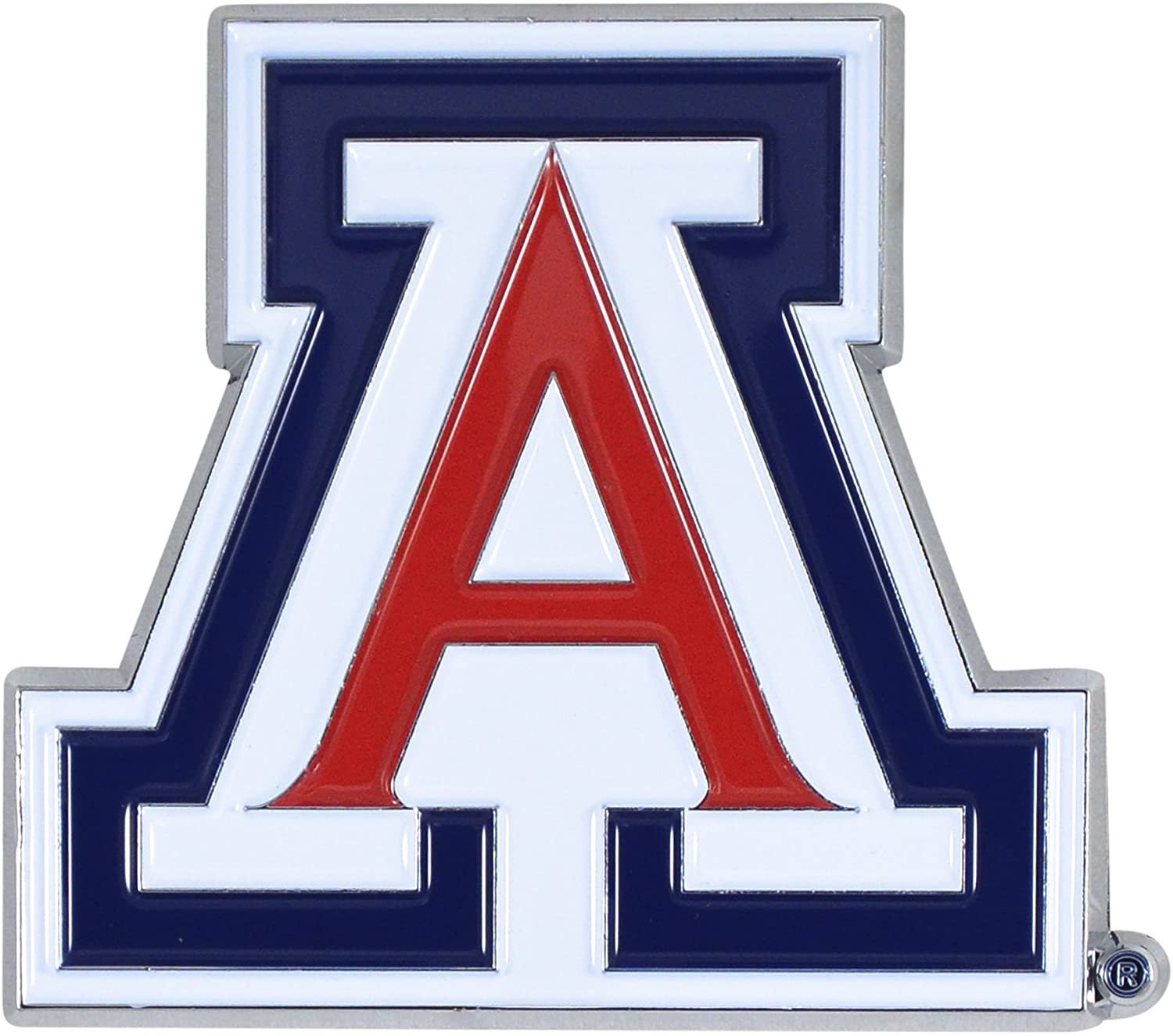 University of Arizona Wildcats Solid Metal Color Auto Emblem Raised Die Cut