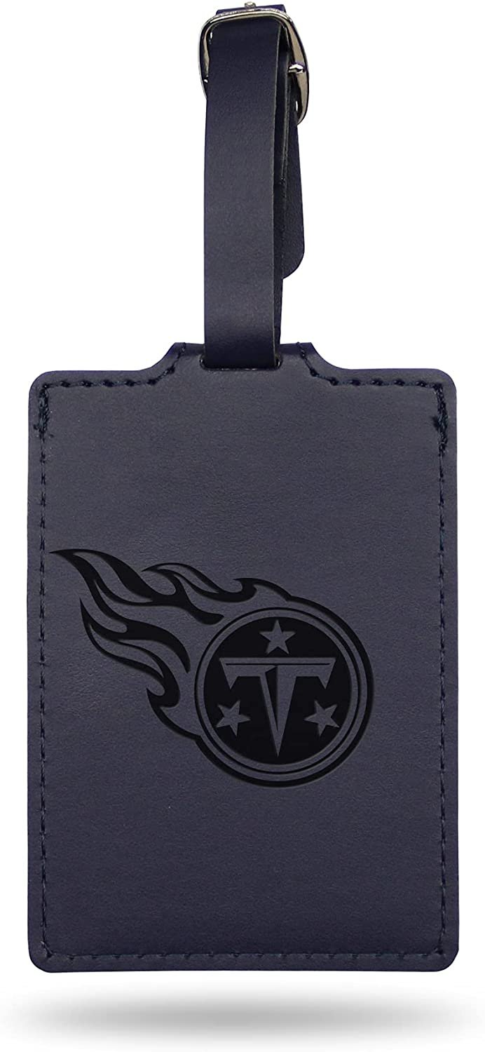 Tennessee Titans Luggage Bag Tag Laser Engraved Ultra Suede Includes ID Card