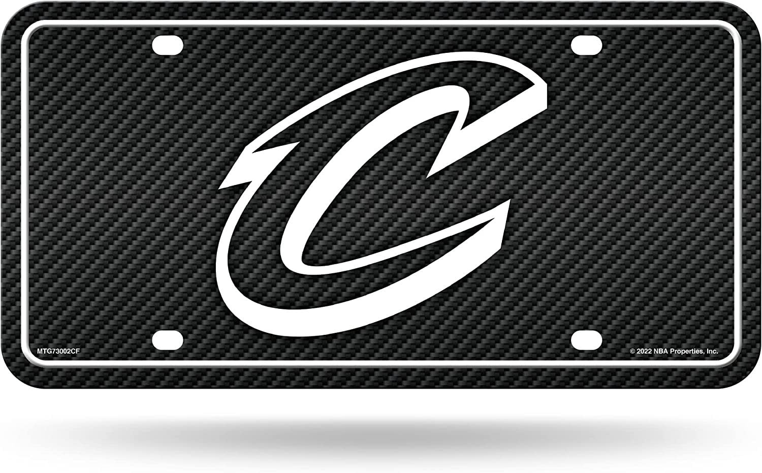 Cleveland Cavaliers Metal Tag License Plate Aluminum Novelty Carbon Fiber Design 12x6 Inch