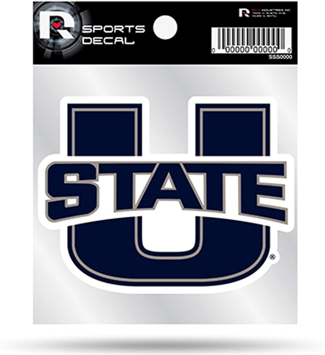 Utah State Aggies Premium 4x4 Decal with Clear Backing Flat Vinyl Auto Home Sticker University of