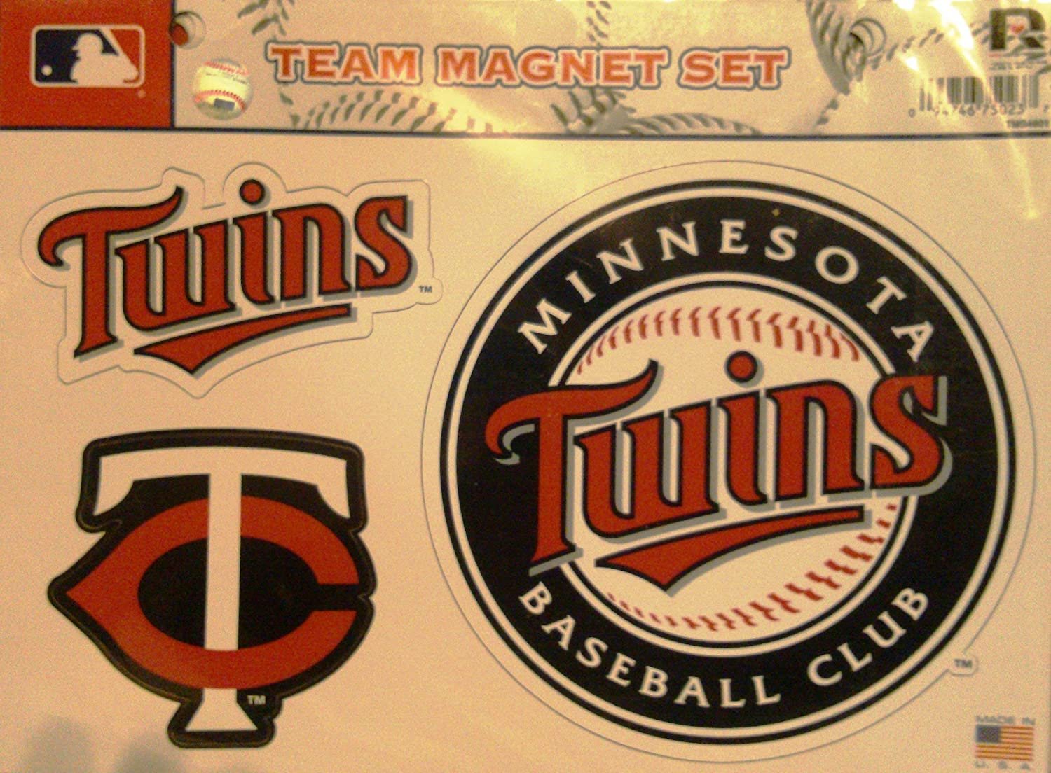Minnesota Twins Multi Magnet Sheet Shape Cut 8x11 Inch