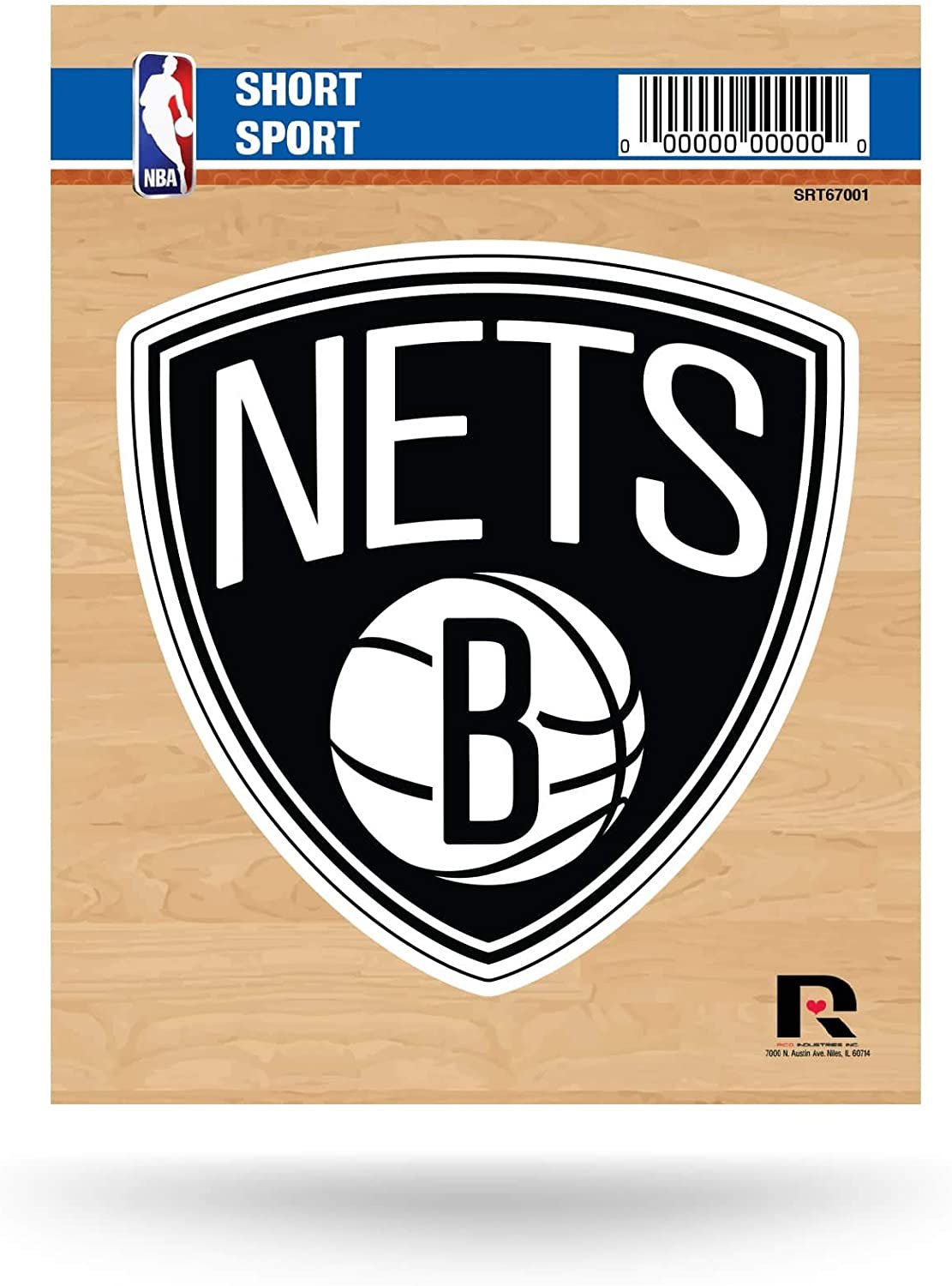 Brooklyn Nets 3 Inch Decal Sticker, Flat Vinyl, Die Cut, Full Adhesive Backing