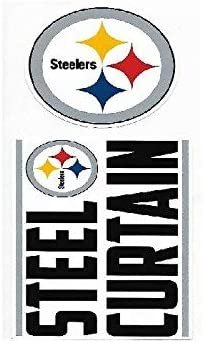 Pittsburgh Steelers Double Up Die Cut 2-Piece Sticker Sheet