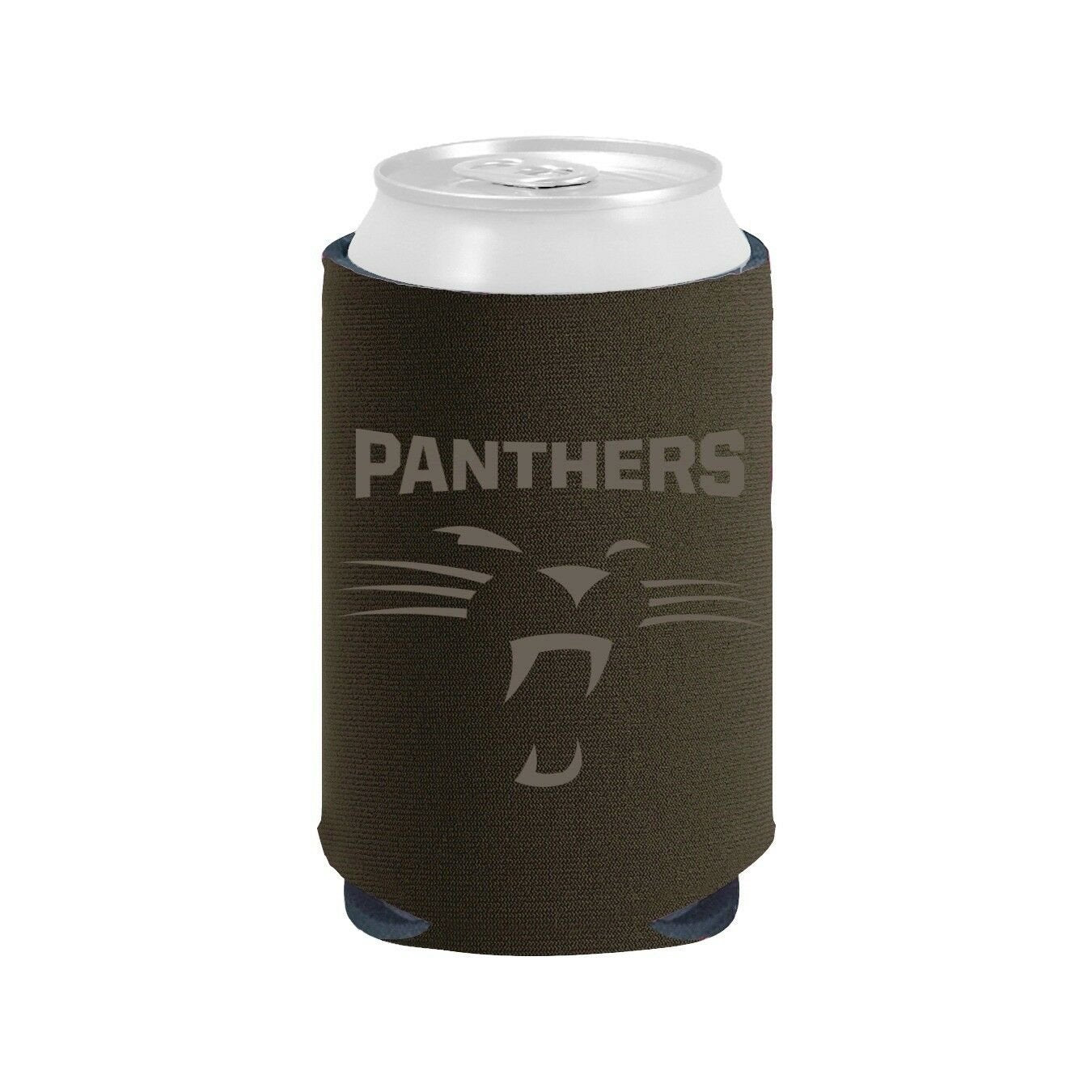 Carolina Panthers 2-Pack BLACK TONAL CAN Koozie Neoprene Holder Cooler Football