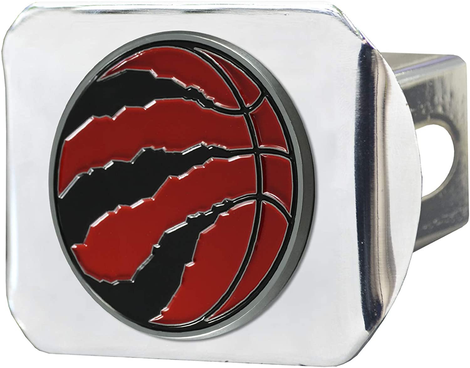 Toronto Raptors Hitch Cover Solid Metal with Color Metal Emblem 2" Square Type III