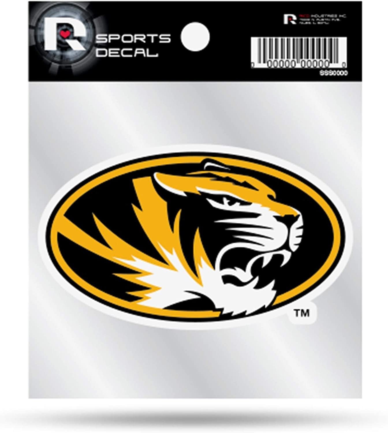 Missouri Tigers Premium 4x4 Decal with Clear Backing Flat Vinyl Auto Home Sticker University of