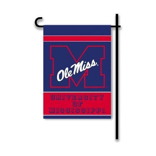 University of Mississippi Rebels Ole Miss Premium Garden Flag Banner, Double Sided, 13x18 Inch