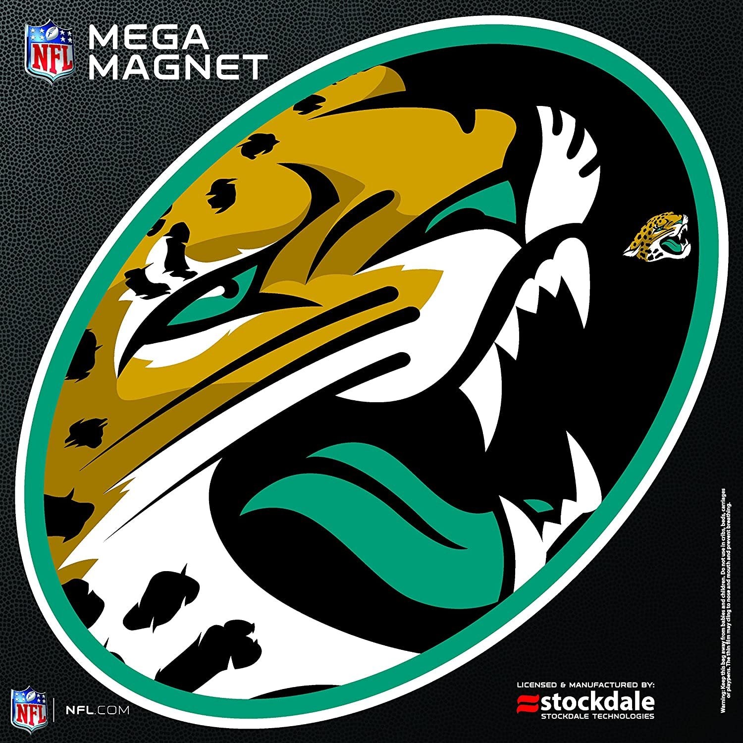 Stockdale Jacksonville Jaguars MEGA Logo 12" Magnet Heavy Duty Auto Home NFL Football
