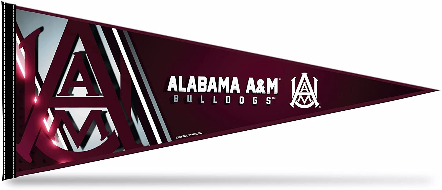 Alabama A&M University Bulldogs Soft Felt Pennant, 12x30 Inch, Easy To Hang