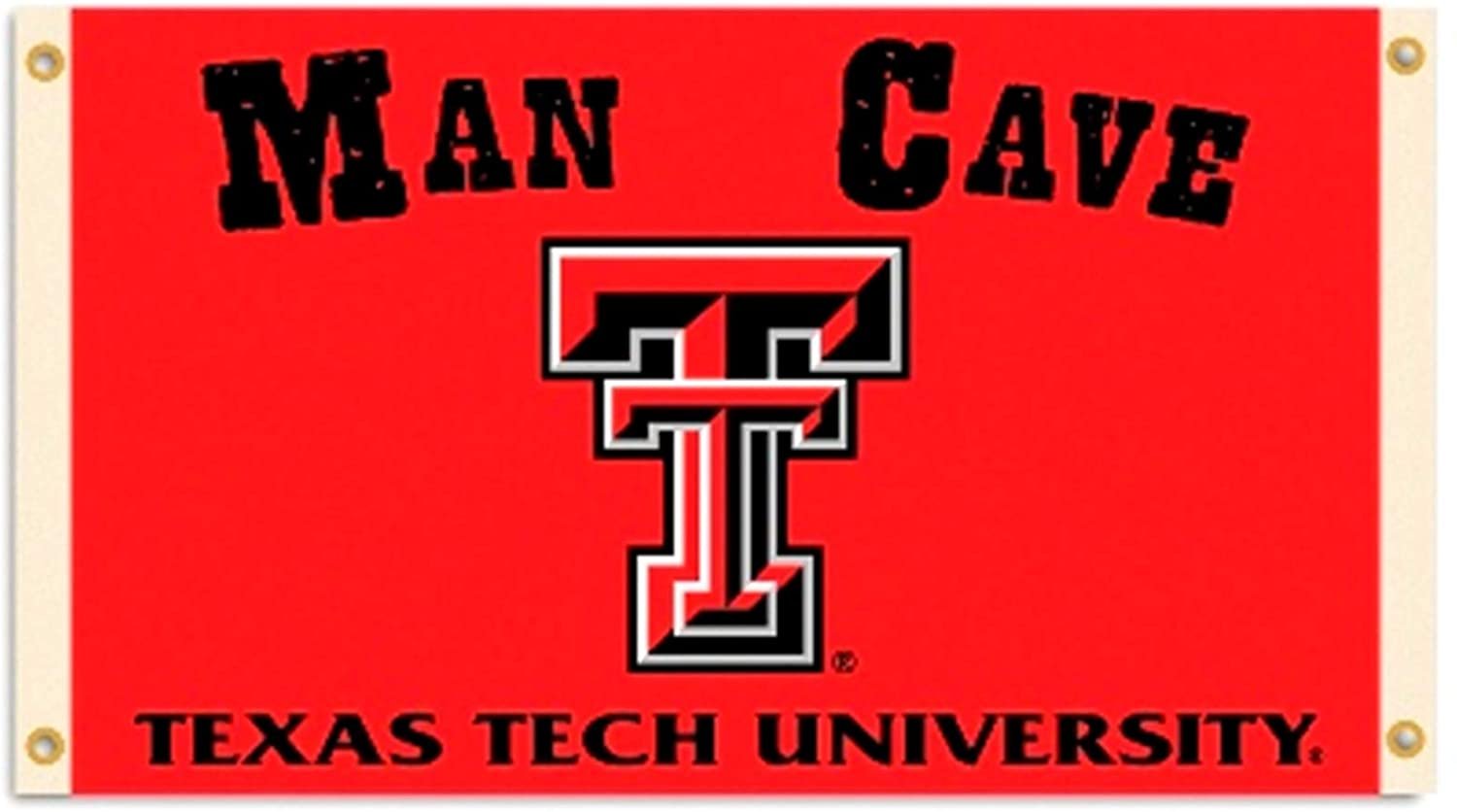 Texas Tech Red Raiders Man CAVE 3x5 Flag Outdoor House Banner University of
