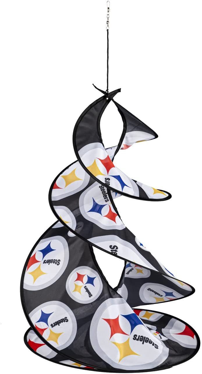 Pittsburgh Steelers Flag Banner Wind Twister Spinner Outdoor
