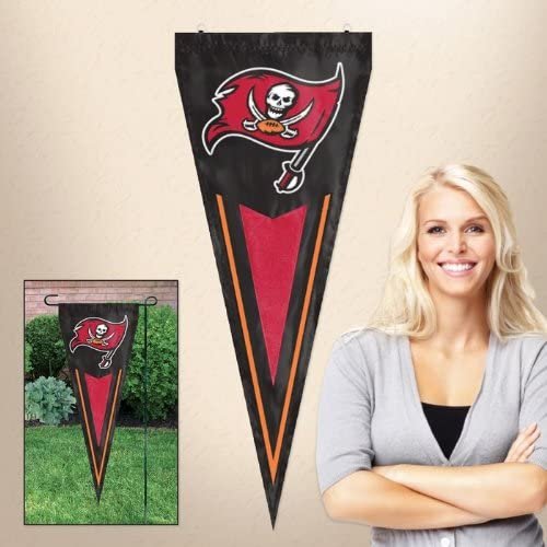 Tampa Bay Buccaneers 14x34 Inch Garden Flag Banner Yard Pennant Design Embroidered Outdoor