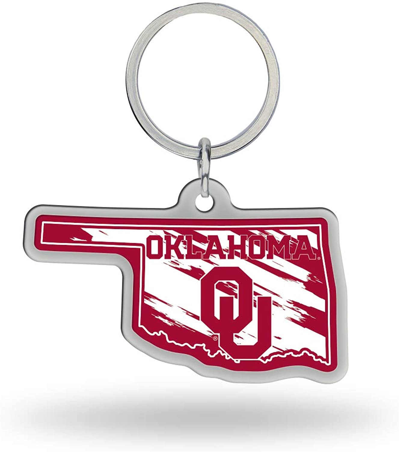 NCAA Oklahoma Sooners State Shape Keychain