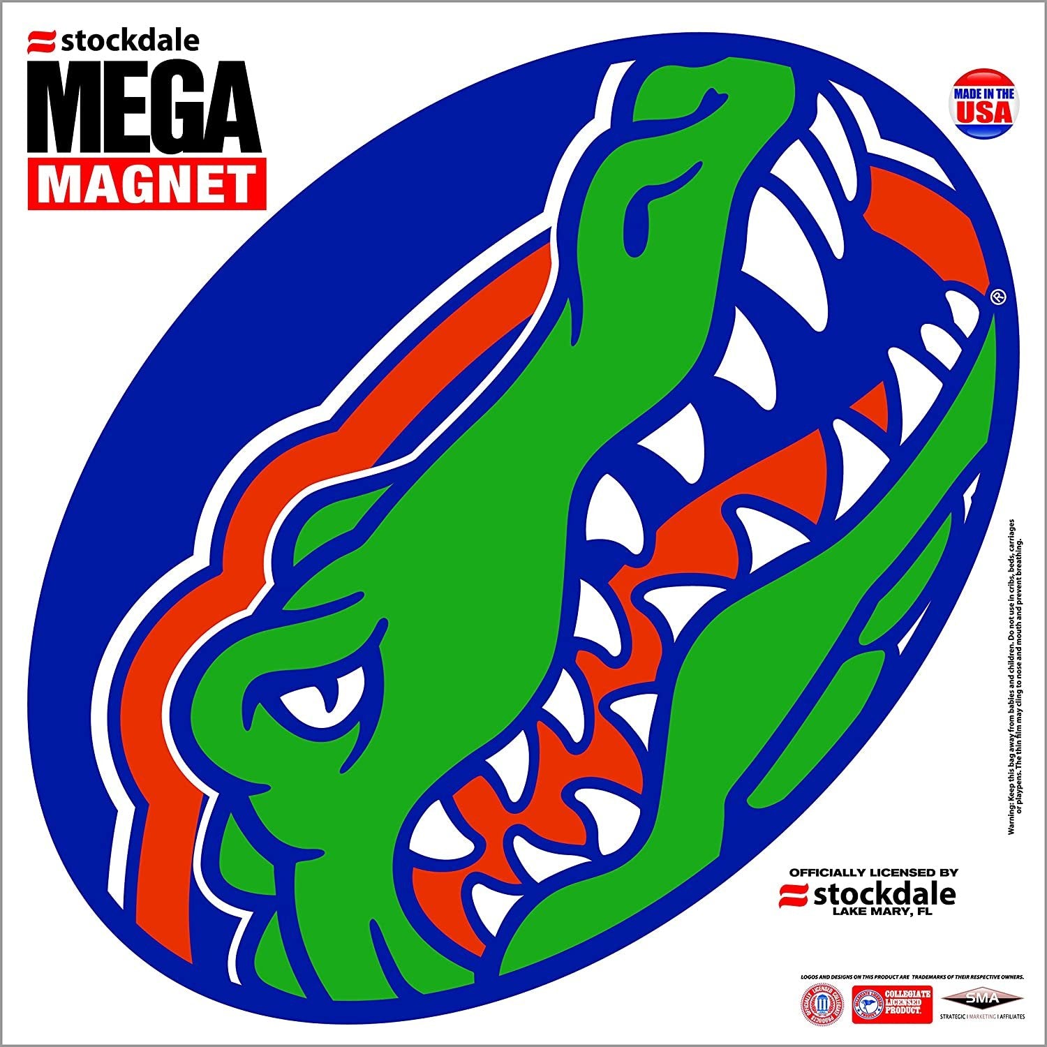 Florida Gators University of 12 Inch Magnet Mega Logo Design Oval