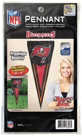 Tampa Bay Buccaneers 14x34 Inch Garden Flag Banner Yard Pennant Design Embroidered Outdoor