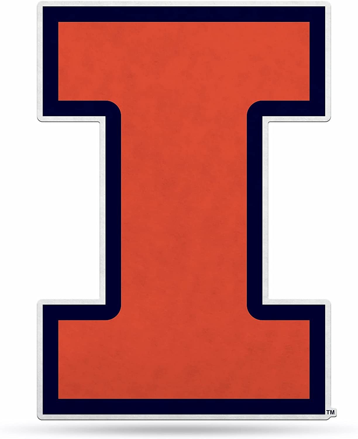University of Illinois Fighting Illini Soft Felt Pennant, Logo Design, Shape Cut, 18 Inch, Easy To Hang