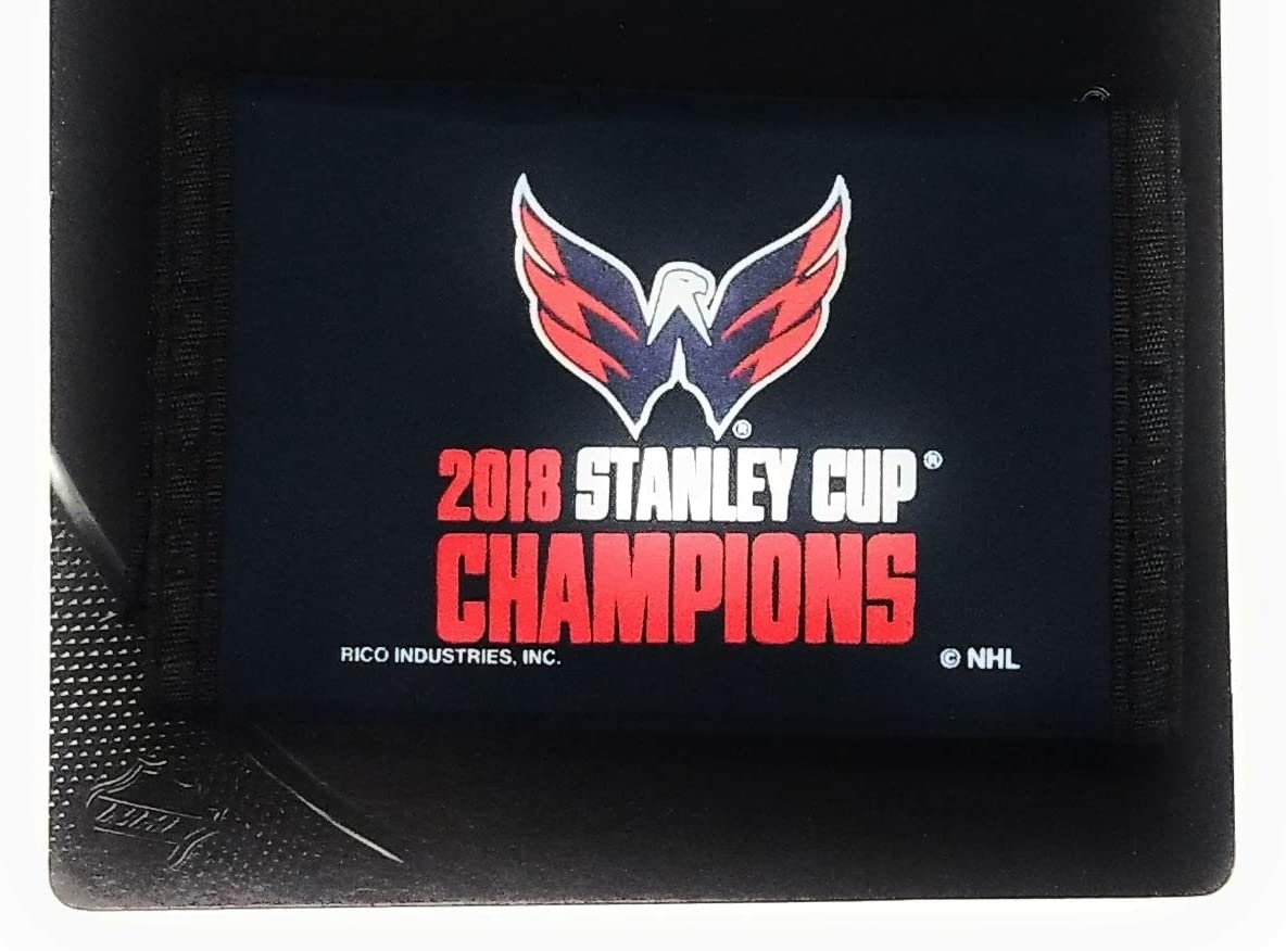 Washington Capitals 2018 Champions Deluxe Nylon Trifold Wallet with Hook & Loop Closure Stanley Cup Hockey